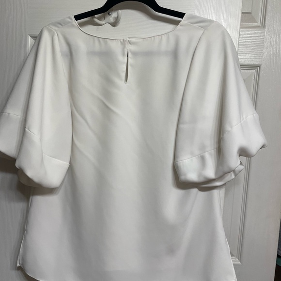 Elegant White Women's Top - Picture 2 of 2